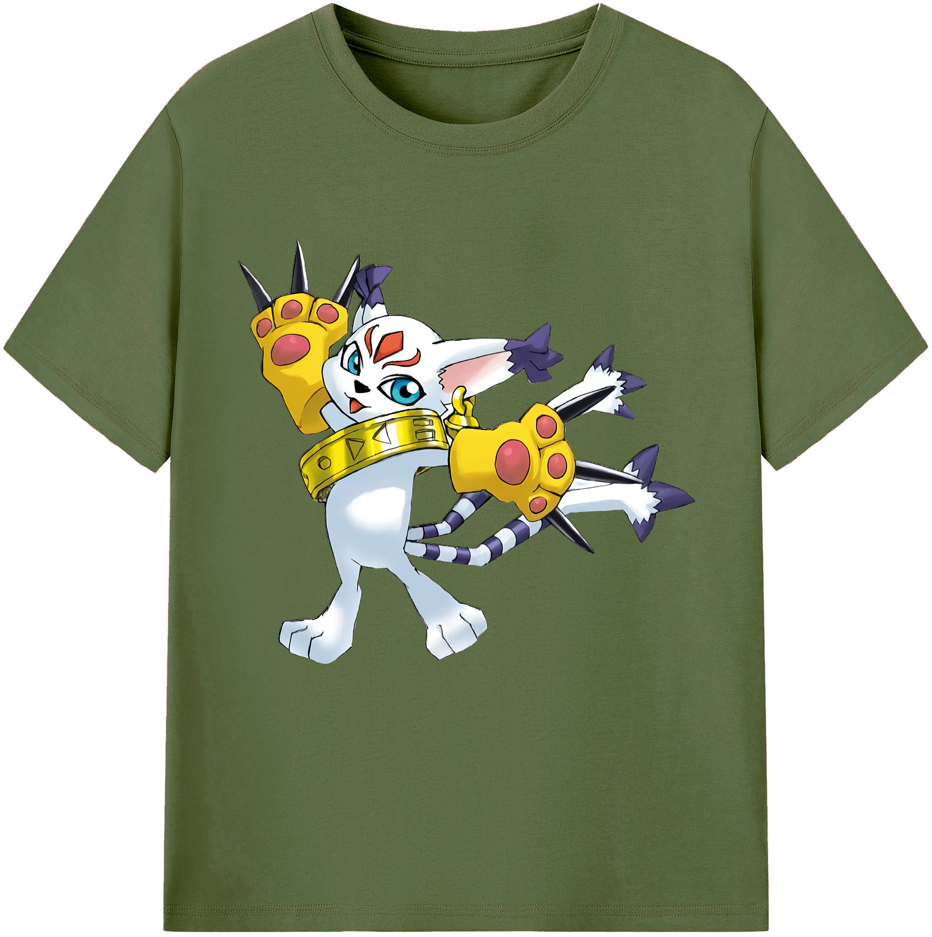 （画像用） Digimon デジタルモンスター/デジモン 綿100％半袖Tシャツ（フロントプリント）